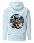 "Quirky 'Salutations Earthlings' Alien Hoodie - A Must-Have for Sci-Fi Humor Enthusiasts"