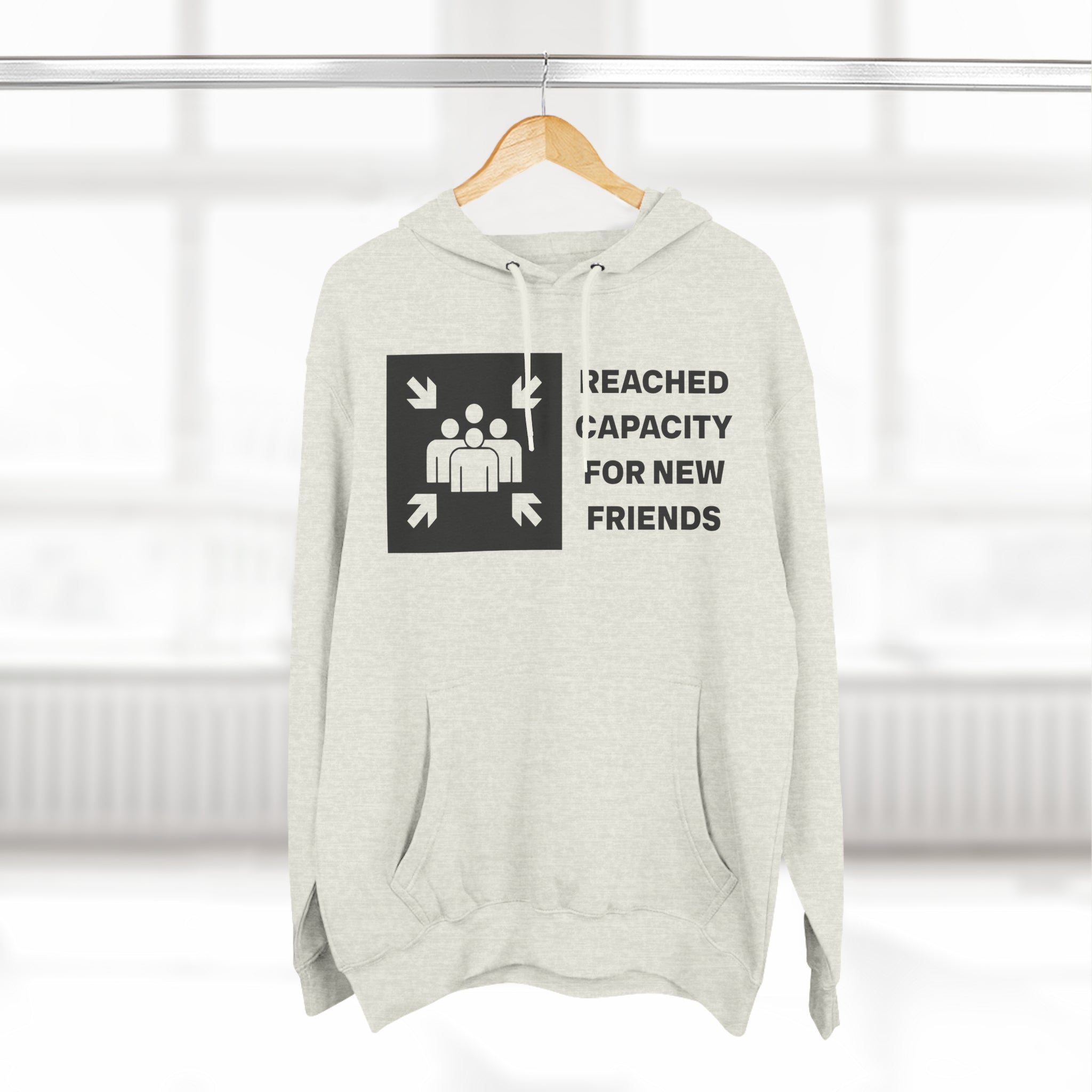 &quot;Friends List at Capacity&quot;  Fleece Hoodie