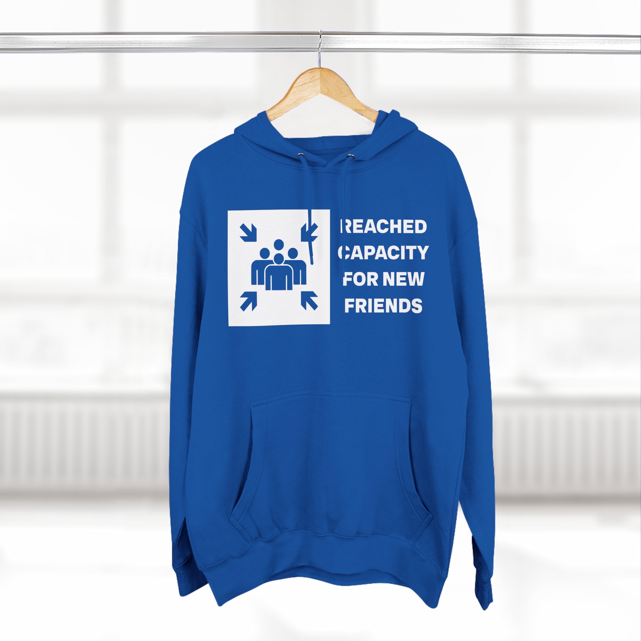 &quot;Friends List at Capacity&quot;  Fleece Hoodie