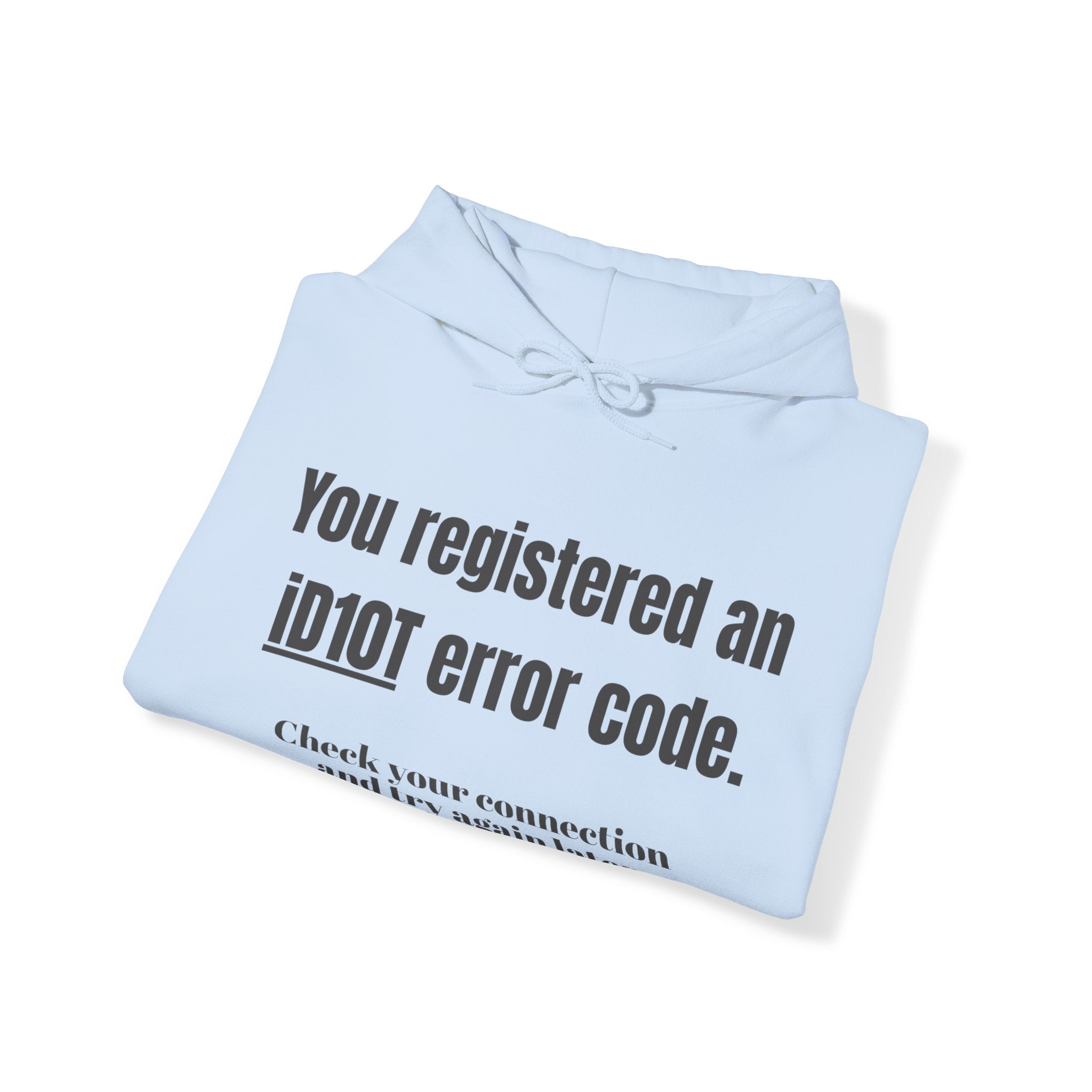 &quot;ID10T Error Code&quot;  Unisex Heavy Blend™ Hooded Sweatshirt