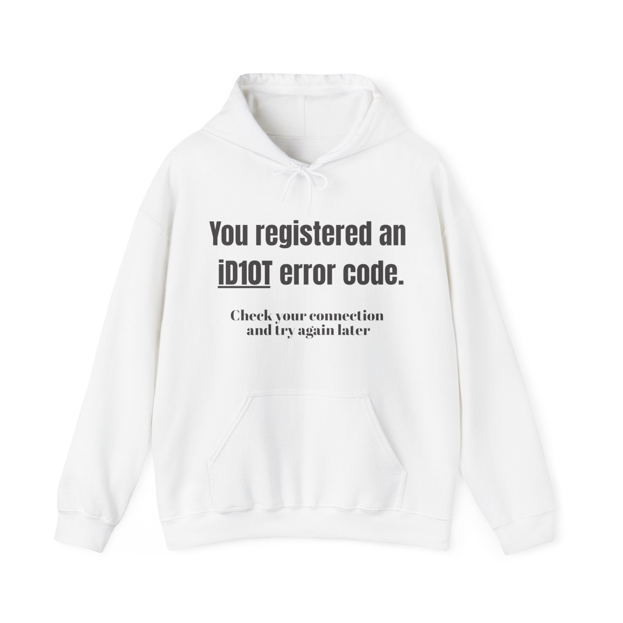 &quot;ID10T Error Code&quot;  Unisex Heavy Blend™ Hooded Sweatshirt