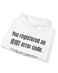 "ID10T Error Code"  Unisex Heavy Blend™ Hooded Sweatshirt