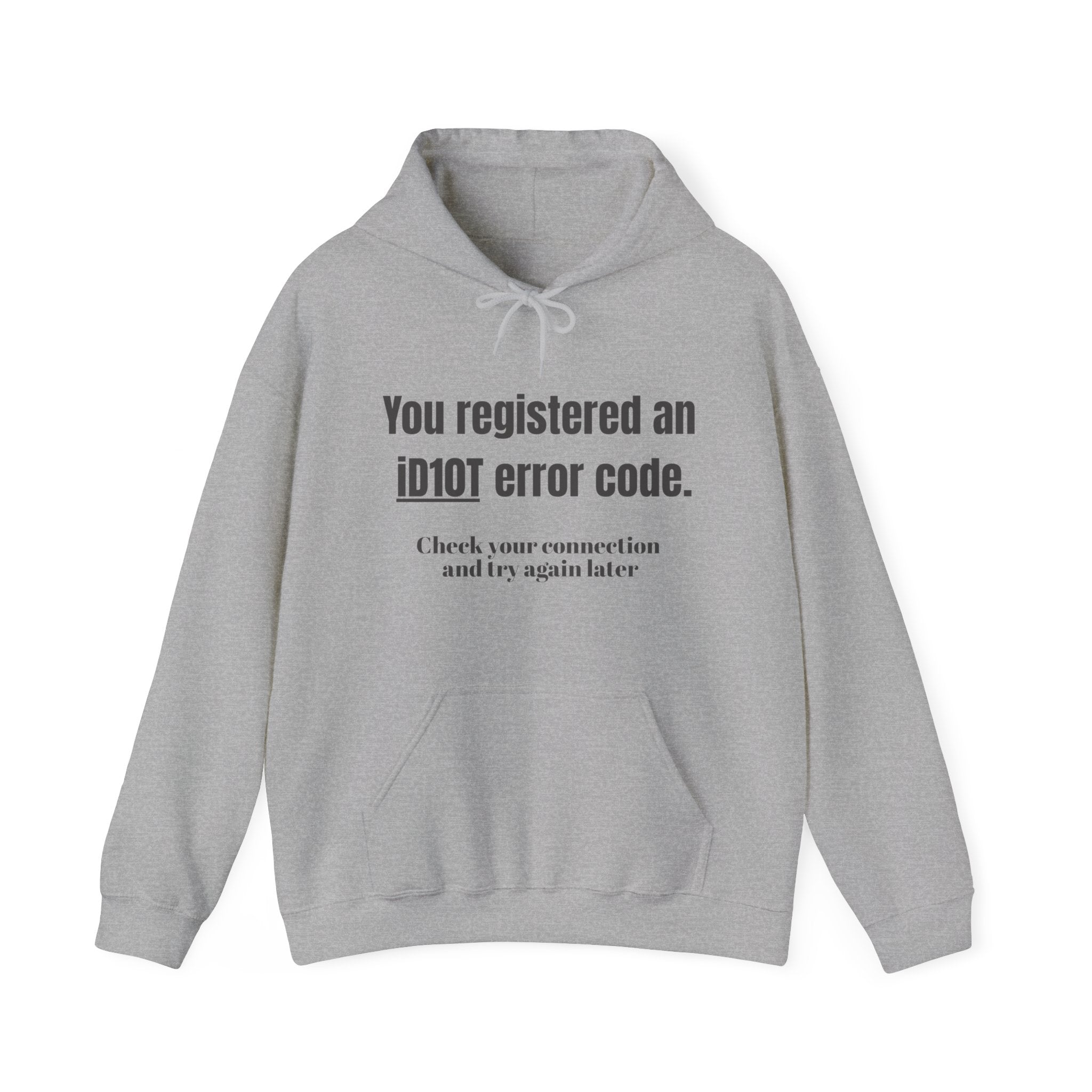 &quot;ID10T Error Code&quot;  Unisex Heavy Blend™ Hooded Sweatshirt