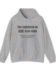 "ID10T Error Code"  Unisex Heavy Blend™ Hooded Sweatshirt