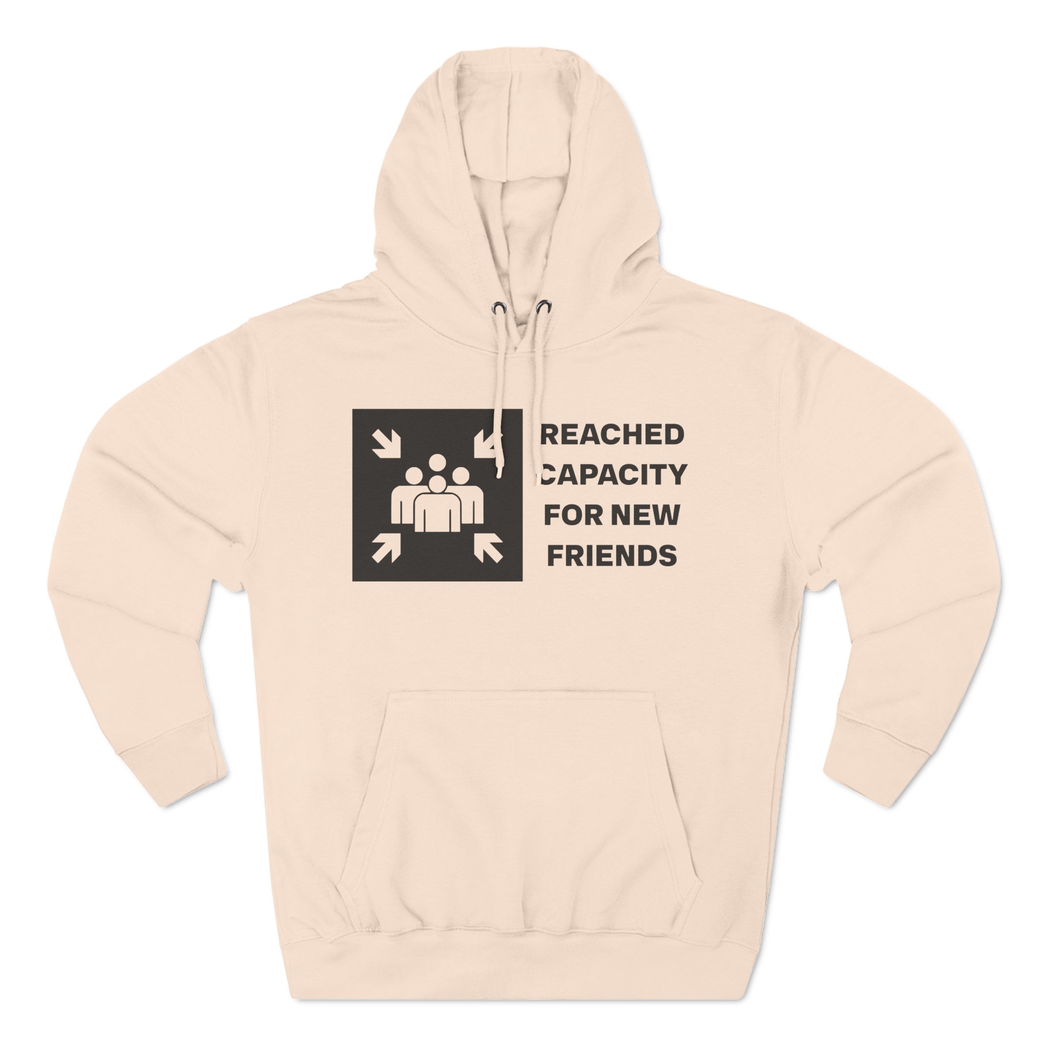 &quot;Friends List at Capacity&quot;  Fleece Hoodie