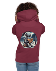 "Quirky 'Salutations Earthlings' Alien Hoodie - A Must-Have for Sci-Fi Humor Enthusiasts"