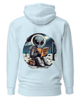 "Quirky 'Salutations Earthlings' Alien Hoodie - A Must-Have for Sci-Fi Humor Enthusiasts"